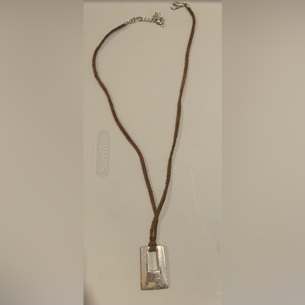 Boho vintage rectangle necklace